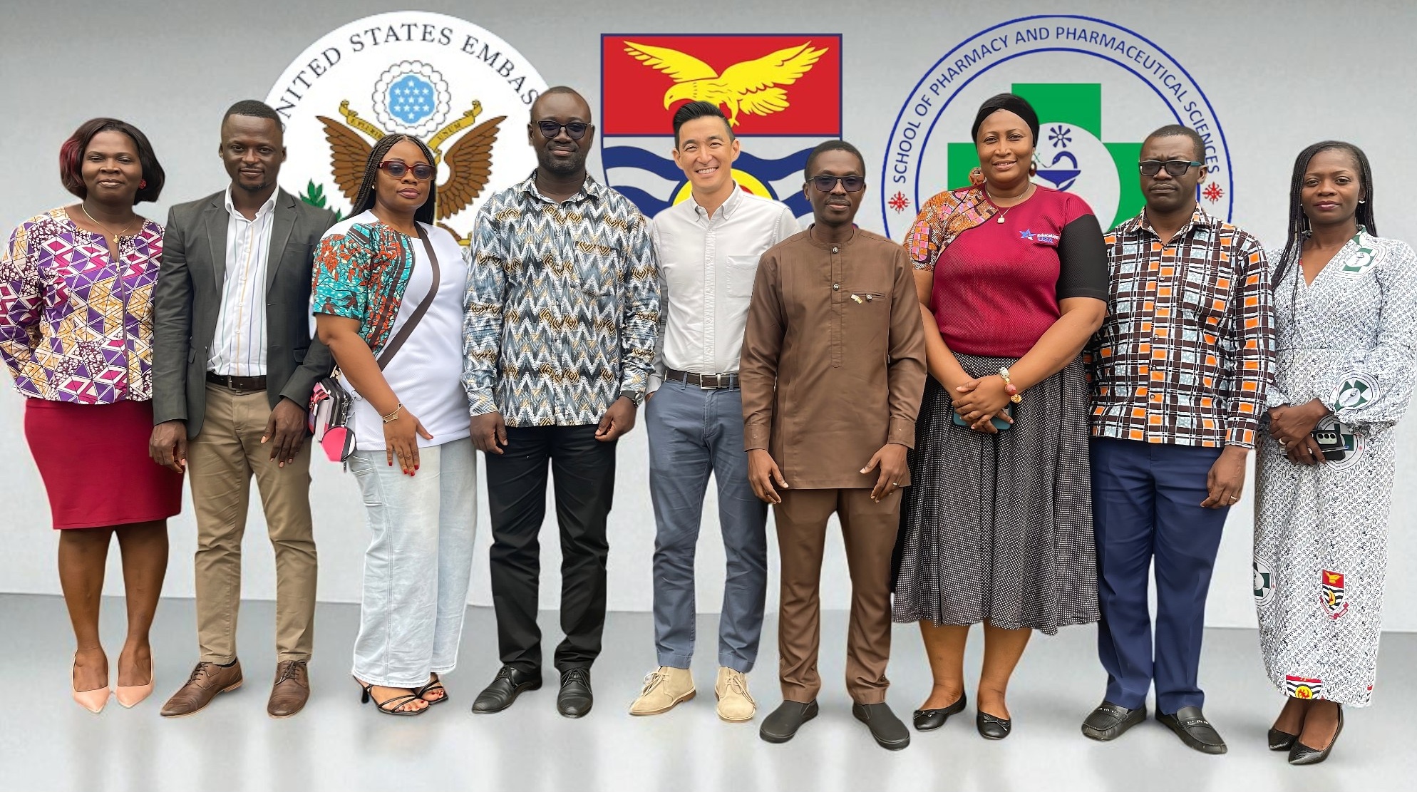 SOPPS Executives in Group picture with the US Embassy Public Diplomacy Team