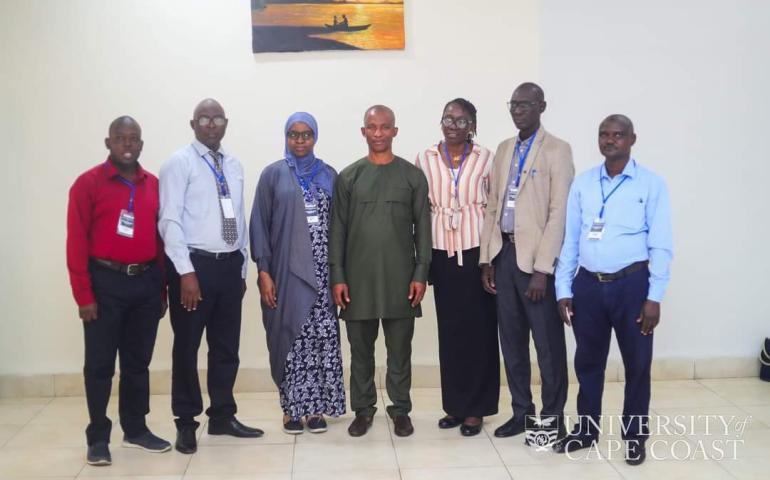 Group Pictures with the Provost of CoHAS.